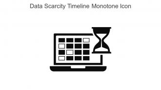Data Scarcity Timeline Monotone Icon In Powerpoint Pptx Png And Editable Eps Format