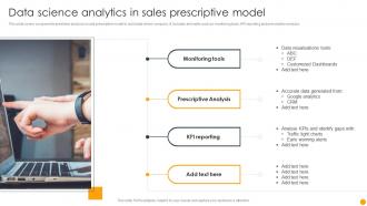 Data Science Analytics In Sales Prescriptive Model