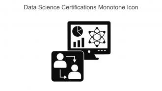 Data Science Certifications Monotone Icon In Powerpoint Pptx Png And Editable Eps Format