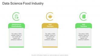 Data Science Food Industry In Powerpoint And Google Slides Cpb