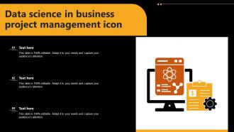 Data Science In Business Project Management Icon