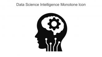 Data Science Intelligence Monotone Icon In Powerpoint Pptx Png And Editable Eps Format