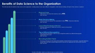 Data science it benefits of data science to the organization