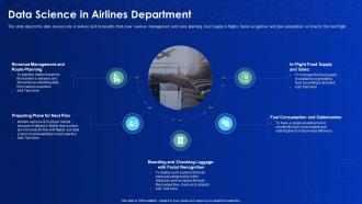 Data science it data science in airlines department