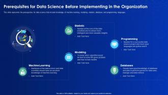 Data science it prerequisites for data science before implementing in the organization