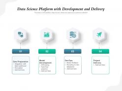 Data science platform with development and delivery