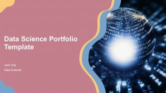 Data Science Portfolio Template PPT PowerPoint ACP