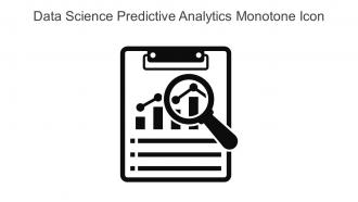 Data Science Predictive Analytics Monotone Icon In Powerpoint Pptx Png And Editable Eps Format