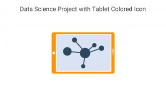 Data Science Project With Tablet Colored Icon In Powerpoint Pptx Png And Editable Eps Format