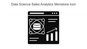 Data Science Sales Analytics Monotone Icon In Powerpoint Pptx Png And Editable Eps Format