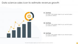 Data Science Sales Icon To Estimate Revenue Growth