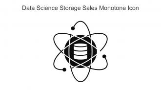 Data Science Storage Sales Monotone Icon In Powerpoint Pptx Png And Editable Eps Format