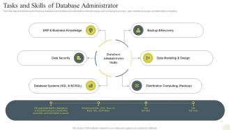 Data Science Technology Tasks And Skills Of Database Administrator