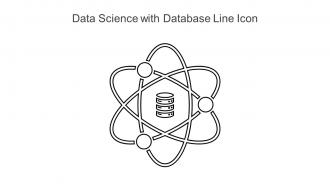 Data Science with Database Line Icon