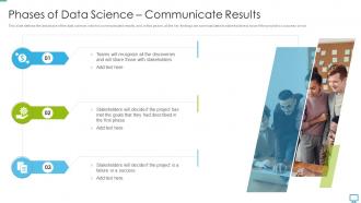 Data scientist phases of data science communicate results ppt summary