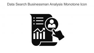 Data Search Businessman Analysis Monotone Icon In Powerpoint Pptx Png And Editable Eps Format