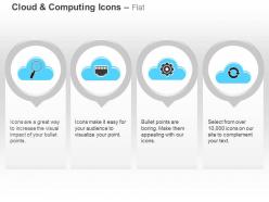 Data search process control settings cloud computing ppt icons graphics
