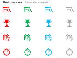 Data search time scheduling time management ppt icons graphics