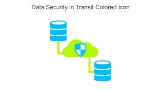 Data Security In Transit Colored Icon In Powerpoint Pptx Png And Editable Eps Format