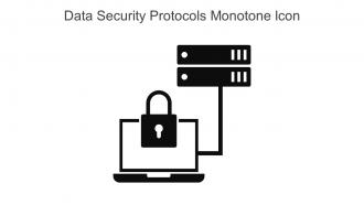 Data Security Protocols Monotone Icon In Powerpoint Pptx Png And Editable Eps Format