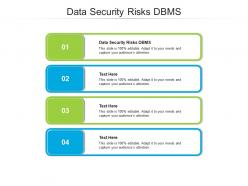 Data security risks dbms ppt powerpoint presentation gallery format cpb