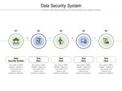 Data security system ppt powerpoint presentation pictures influencers cpb