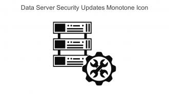 Data Server Security Updates Monotone Icon In Powerpoint Pptx Png And Editable Eps Format