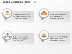 Data sharing networking safety computer cloud ppt icons graphics