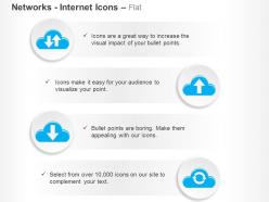 Data sharing upload download sync ppt icons graphics