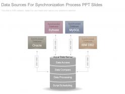 Data sources for synchronization process ppt slides