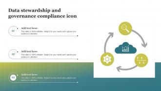 Data Stewardship And Governance Compliance Icon
