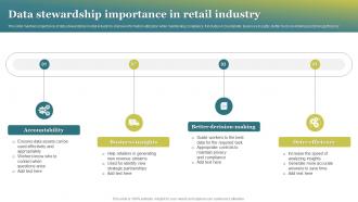 Data Stewardship Importance In Retail Industry