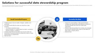 Data Stewardship Model Solutions For Successful Data Stewardship Program