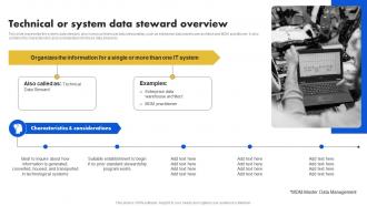 Data Stewardship Model Technical Or System Data Steward Overview