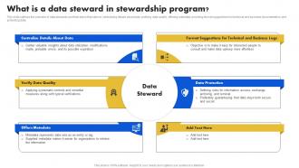 Data Stewardship Model What Is A Data Steward In Stewardship Program