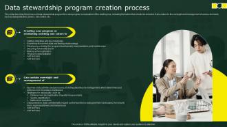 Data Stewardship Program Creation Process Stewardship By Business Process Model