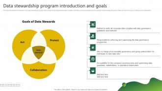 Data Stewardship Program Introduction Stewardship By Project Model