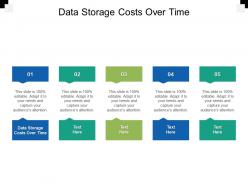Data storage costs over time ppt powerpoint presentation summary design inspiration cpb
