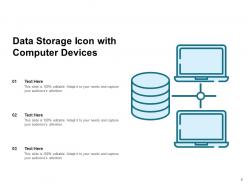 Data Storage Icon Symbol Technology Devices Gear Interfaces Network