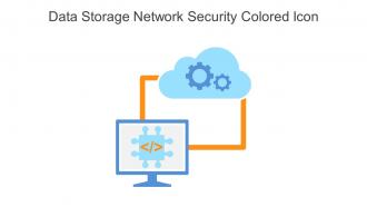 Data Storage Network Security Colored Icon In Powerpoint Pptx Png And Editable Eps Format
