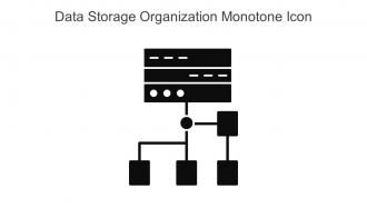 Data Storage Organization Monotone Icon In Powerpoint Pptx Png And Editable Eps Format