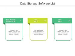 Data storage software list ppt powerpoint presentation styles slide portrait cpb