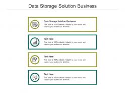 Data storage solution business ppt powerpoint presentation portfolio topics cpb