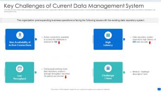 Data storage system optimization action plan key challenges of current data management system