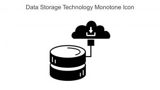 Data Storage Technology Monotone Icon In Powerpoint Pptx Png And Editable Eps Format