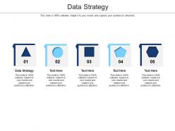 Data strategy ppt powerpoint presentation infographics slide cpb