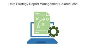 Data Strategy Report Management Colored Icon In Powerpoint Pptx Png And Editable Eps Format