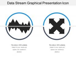 Data stream graphical presentation icon