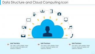 Data structure and cloud computing icon