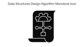 Data Structures Design Algorithm Monotone Icon In Powerpoint Pptx Png And Editable Eps Format